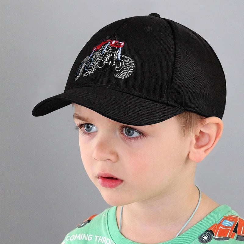 ACTLATI Embroidered Fire Truck Baseball Caps for Toddler Boys Girls Funny Cotton Hat Adjustable Dad Summer Sun Hat 3-8 Years - Image 4